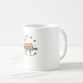 Lustige Backgeschenke - Faultier Bäcker Cupcake Li Kaffeetasse (VorderseiteRechts)