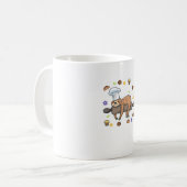 Lustige Backgeschenke - Faultier Bäcker Cupcake Li Kaffeetasse (Vorderseite Links)