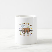Lustige Backgeschenke - Faultier Bäcker Cupcake Li Kaffeetasse (Mittel)