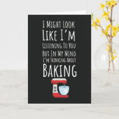 Lustige Backkarten Backen Bäcker Humor Brot Karte (Gelbe Blume)