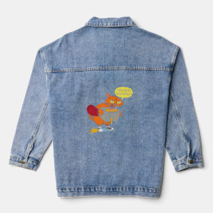 Lustige Backkatze: Aufgabe erfolgreich fehlgeschla Jeansjacke