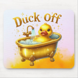 Lustige Badeente Mousepad