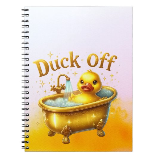 Lustige Badeente Notizblock (Vorderseite)