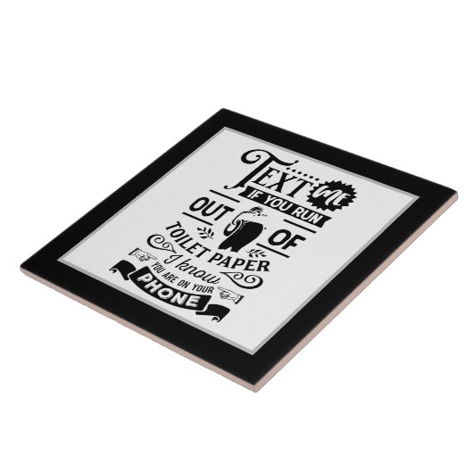 lustige Badetext-Kunst Fliese (Seite)