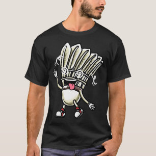 Lustige Badminton Federball Spieler Design Männer T-Shirt