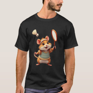 Lustige Badminton-Kunst für Männer Frauen Trainer T-Shirt
