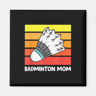 Lustige Badminton-Mutter Magnet