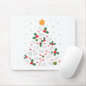 Lustige Badminton-Weihnachtsbaumlichter Santa Männ Mousepad (Mit Mouse)