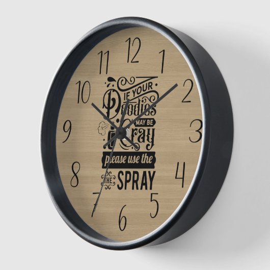 lustige Badwortkunst Uhr (Winkel)