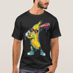 Lustige Banana Baseball Drip Kinder Jugend Jungen  T-Shirt
