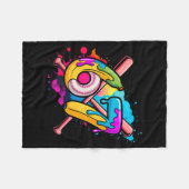 Lustige Banane Baseball 67 Eis Drip Meme Fleecedecke (Vorderseite (Horizontal))