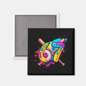 Lustige Banane Baseball 67 Eis Drip Meme Magnet (Vorderseite/Rückseite)
