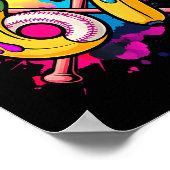 Lustige Banane Baseball 67 Eis Drip Meme  Poster (Ecke)