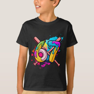 Lustige Banane Baseball 67 Eis Drip Meme T-Shirt