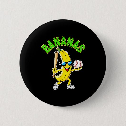 Lustige Banane Button (Vorderseite)
