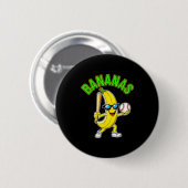 Lustige Banane Button (Vorne & Hinten)
