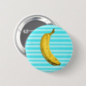 Lustige Banane Button (Vorne & Hinten)