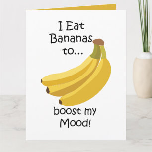 Lustige Banane Frucht verbessert meine Laune Karte