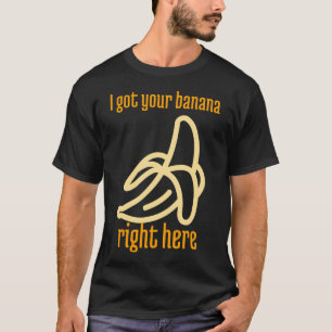Lustige Banane Kunst Geschenk Mann Blau Bob und Hu T-Shirt