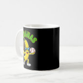 Lustige Banane Langarm Kaffeetasse (Vorderseite Links)