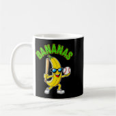 Lustige Banane Langarm Kaffeetasse (Links)