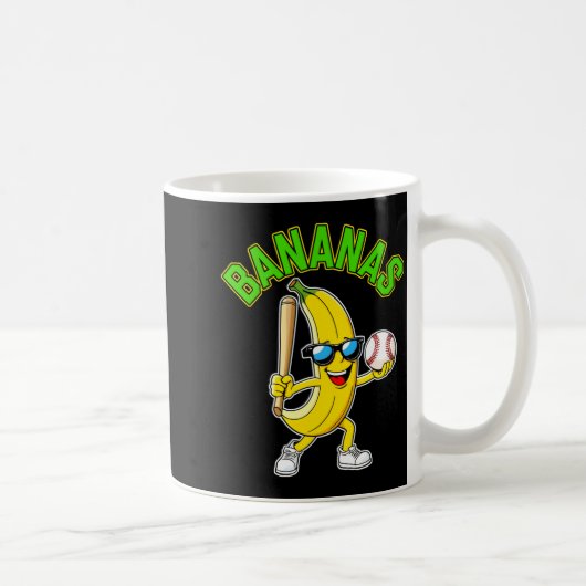Lustige Banane Langarm Kaffeetasse (Rechts)
