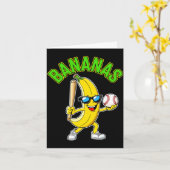 Lustige Banane Langarm Karte (Gelbe Blume)
