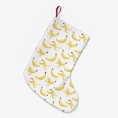 Lustige Banane Wortspiel Party Muster farbenfroh - Kleiner Weihnachtsstrumpf (Vorderansicht (hängend))