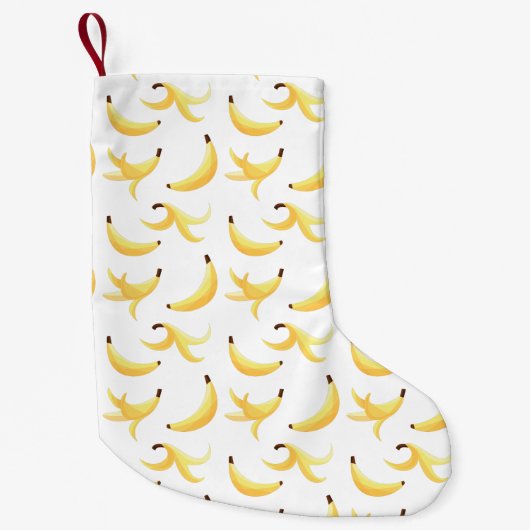 Lustige Banane Wortspiel Party Muster farbenfroh - Kleiner Weihnachtsstrumpf (Vorderseite)