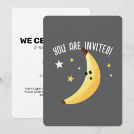 Lustige Banane Wortspiel Party Muster Favoriten -  Einladung