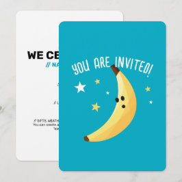 Lustige Banane Wortspiel-Party-Muster Favoriten -  Einladung