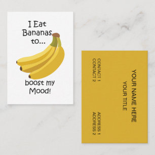 Lustige Bananenfrucht verbessert meine Laune Visitenkarte