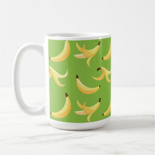 Lustige Bananenparty Muster farbenfroh - editierba Kaffeetasse