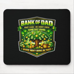 Lustige Bank des Vaters Schnelles Bargeld Kredit C Mousepad