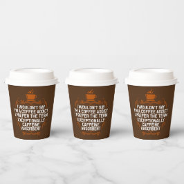 lustige Bar-Kunst Pappbecher