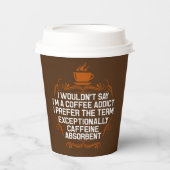 lustige Bar-Kunst Pappbecher (Vorderseite)