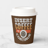 lustige Bar Pappbecher (Vorderseite)