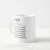 Lustige Barbier-Definition Kaffeetasse (Vorderseite Links)