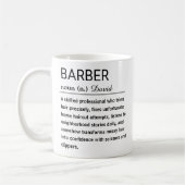 Lustige Barbier-Definition Kaffeetasse (Links)