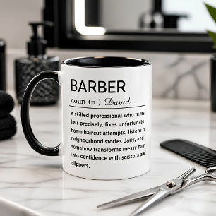 Lustige Barbier-Definition  Kaffeetasse