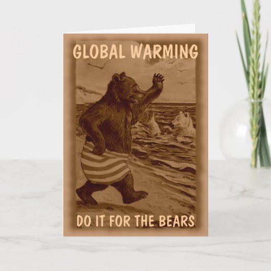 Lustige Bären Karte (Vorderseite)