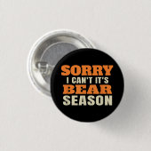 Lustige Bärenjagd Button (Vorne & Hinten)