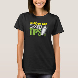 Lustige Barkeeper-Mixologie-Barkeeper-Zeig mir dei T-Shirt