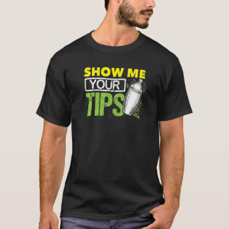 Lustige Barkeeper-Mixologie-Barkeeper-Zeig mir dei T-Shirt