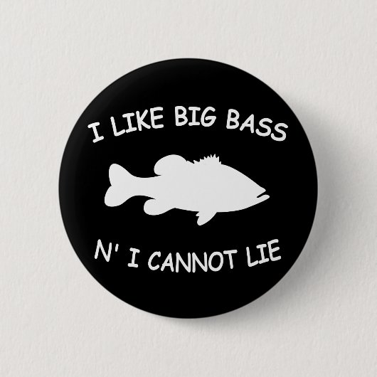 Lustige Barschangeln Button (Vorderseite)