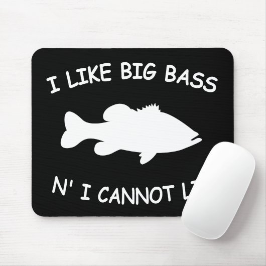 Lustige Barschangeln Mousepad (Mit Mouse)