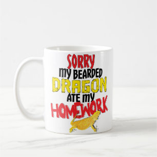 Lustige bärtige Drache Pogona Inhaber-Kaffee-Tass Kaffeetasse
