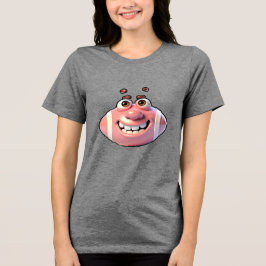 Lustige Baseball-Cartoonfigur Tri-Blend Shirt