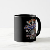 Lustige Baseball Oma Opa Enkel Pitching Tasse (VorderseiteRechts)