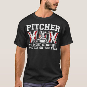 Lustige Baseball-Pitcher-Mutter eines Baseballspie T-Shirt